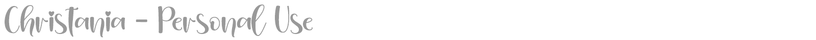 Christania font preview